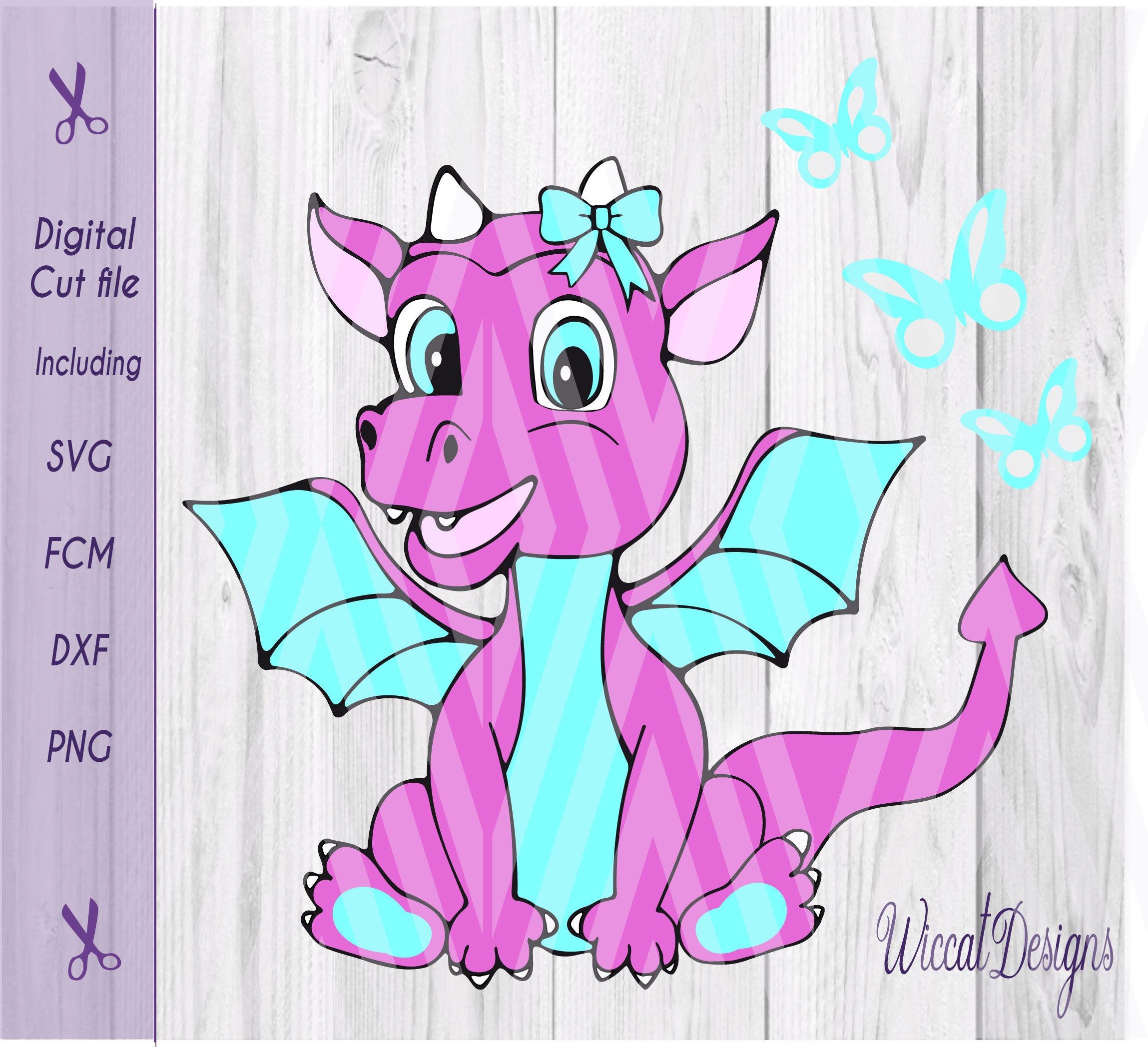 Download Dragon svg girls svg cute dragon svg Girl svg baby girl | Etsy