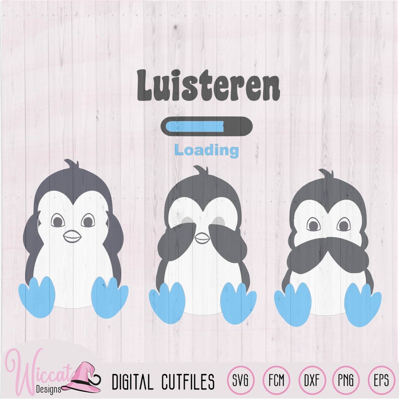 Download Penguin 3 penguins svg Baby boy svg No evil svg Little | Etsy