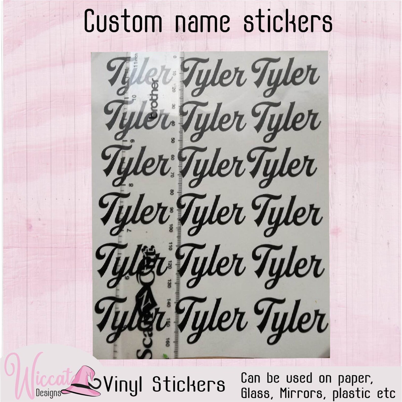 Lunch box decal name decal sheet custom name sticker Vinyl Etsy