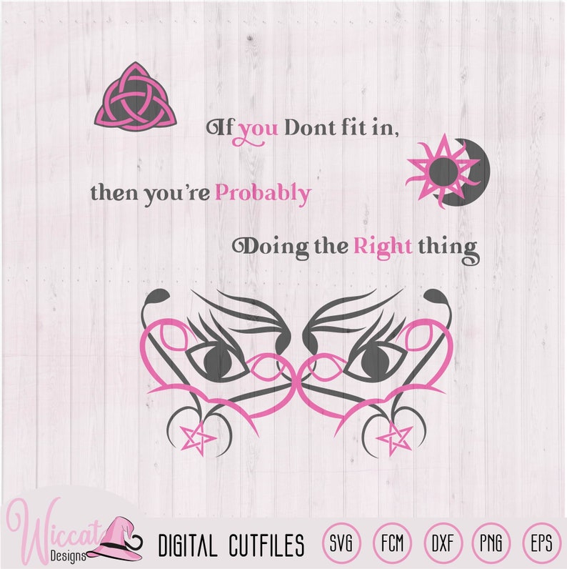 Download Witch mask svg Inspiration quote svg Wicca symbol svg | Etsy