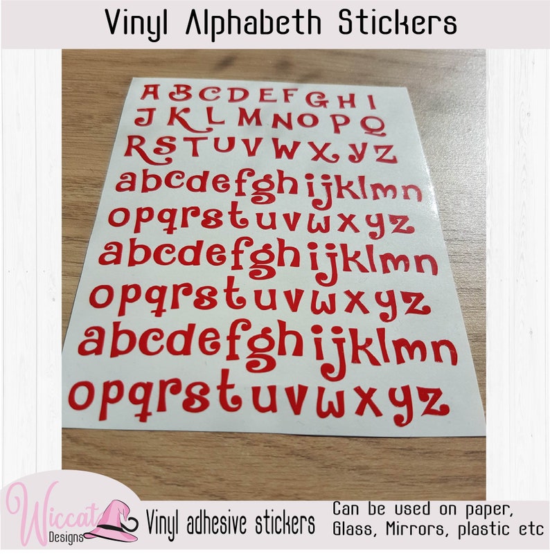 Funny letters, Alphabet stickers, vinyl letters, letter, Small abc vinyl , Valentine letters, individual letters, scrapbook, letter decal Red