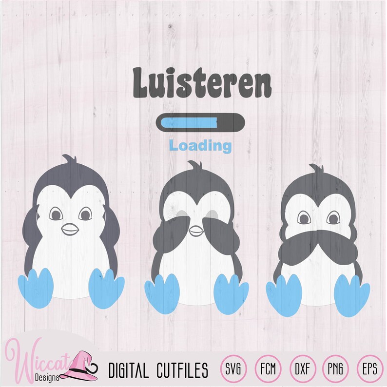 Download Penguin 3 penguins svg Baby boy svg No evil svg Little | Etsy