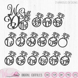 We still do svg, jubileum svg, diamanten ring svg, 1 jaar getrouwd svg, 25 jaar getrouwd, 50 jaar getrouwd, cake topper svg, jubileum kaart