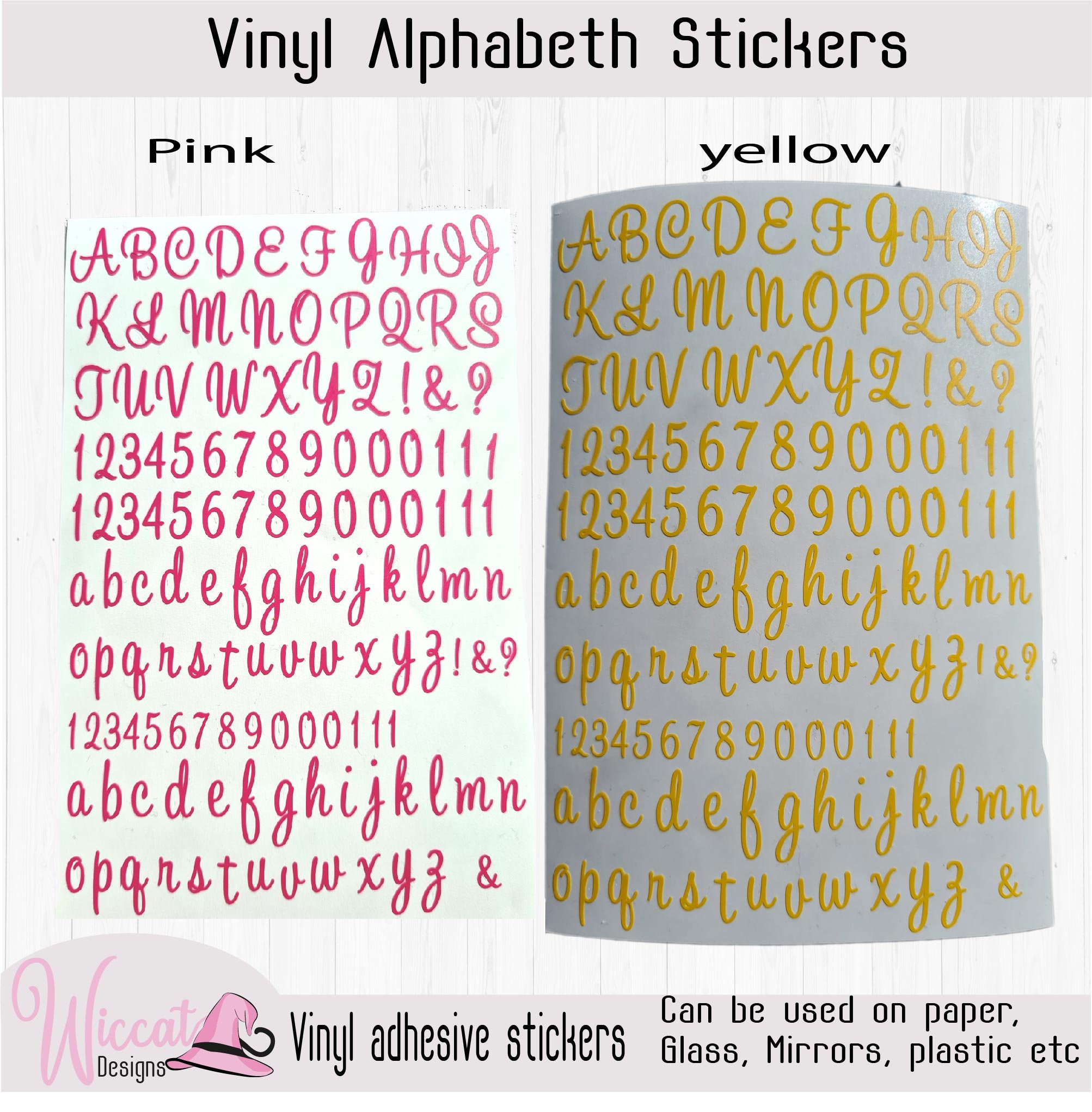 10 Sheets Vinyl Sticky Letters Capital Letter Stickers Self Adhesive  Alphabet Letters Stick On Letters Scrapbook Waterproof Lettering For Crafts  Ma