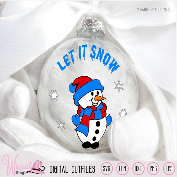 Snowman Christmas Ornament Design Files Christmas DIY Kids | Etsy