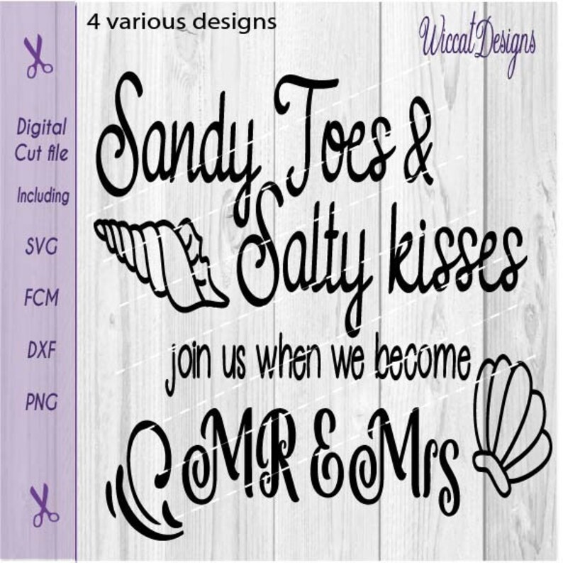 Download Beach wedding quote svg Mr & Mrs Wedding sign svg Sandy ...