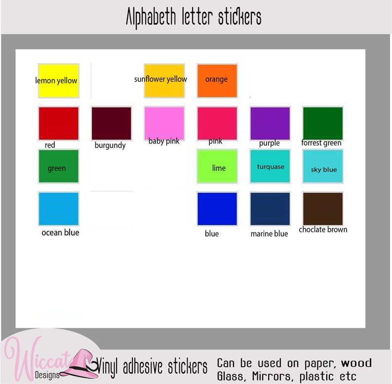 Funny Letters Alphabet Stickers Vinyl Letters Letter Small Etsy Ireland