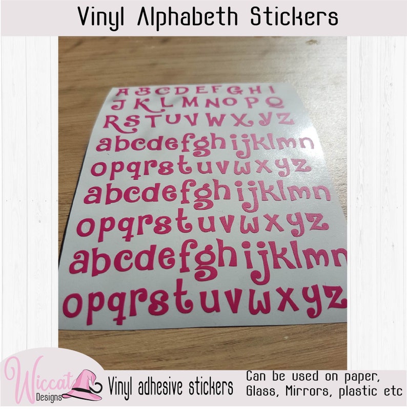 Funny letters, Alphabet stickers, vinyl letters, letter, Small abc vinyl , Valentine letters, individual letters, scrapbook, letter decal image 4