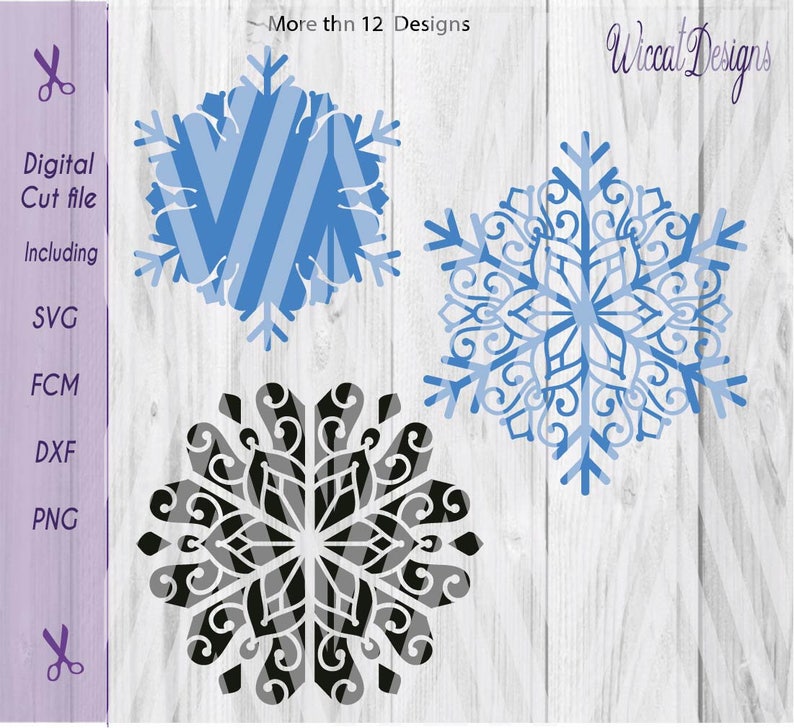 Download Snowflake and Star mandala svg xmas svg winter svg ice star | Etsy