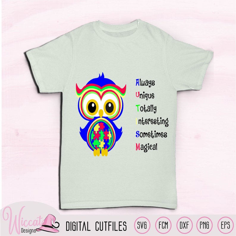 Download Puzzle Owl autism svg Woodland animals svg kids svg cut | Etsy