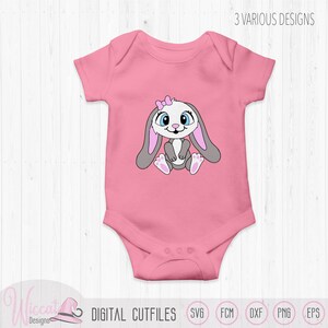 Cute Girl Bunny, Baby Design, Cartoon Rabbit, Baby Easter Bunny Girl ...