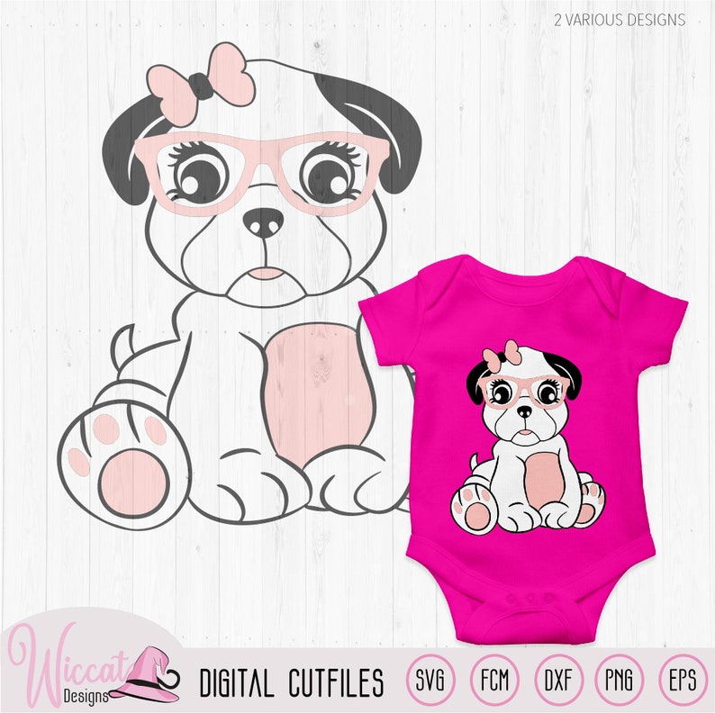 Download Girly pug with glasses svg Hipster pug Pug girl svg cute ...