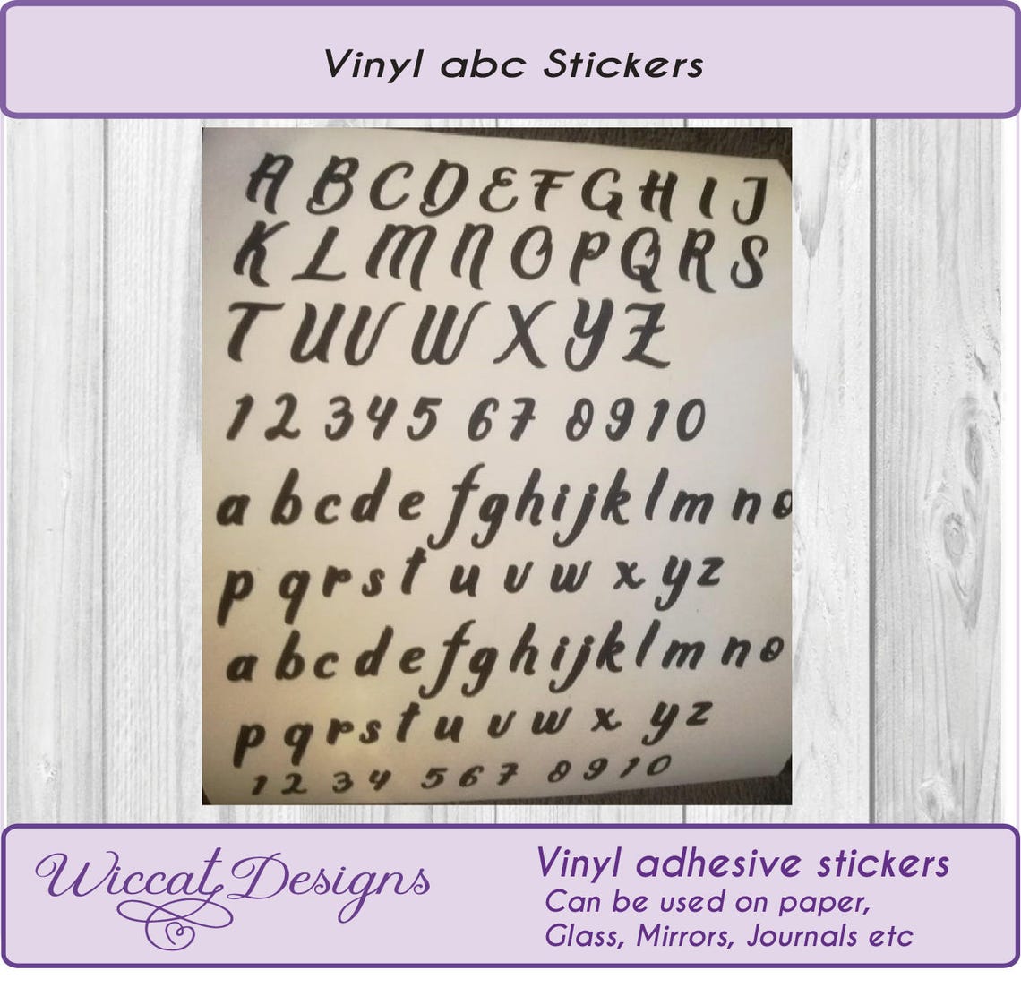 Vinyl adhesive letters vinyl letter stickers Alphabet Etsy