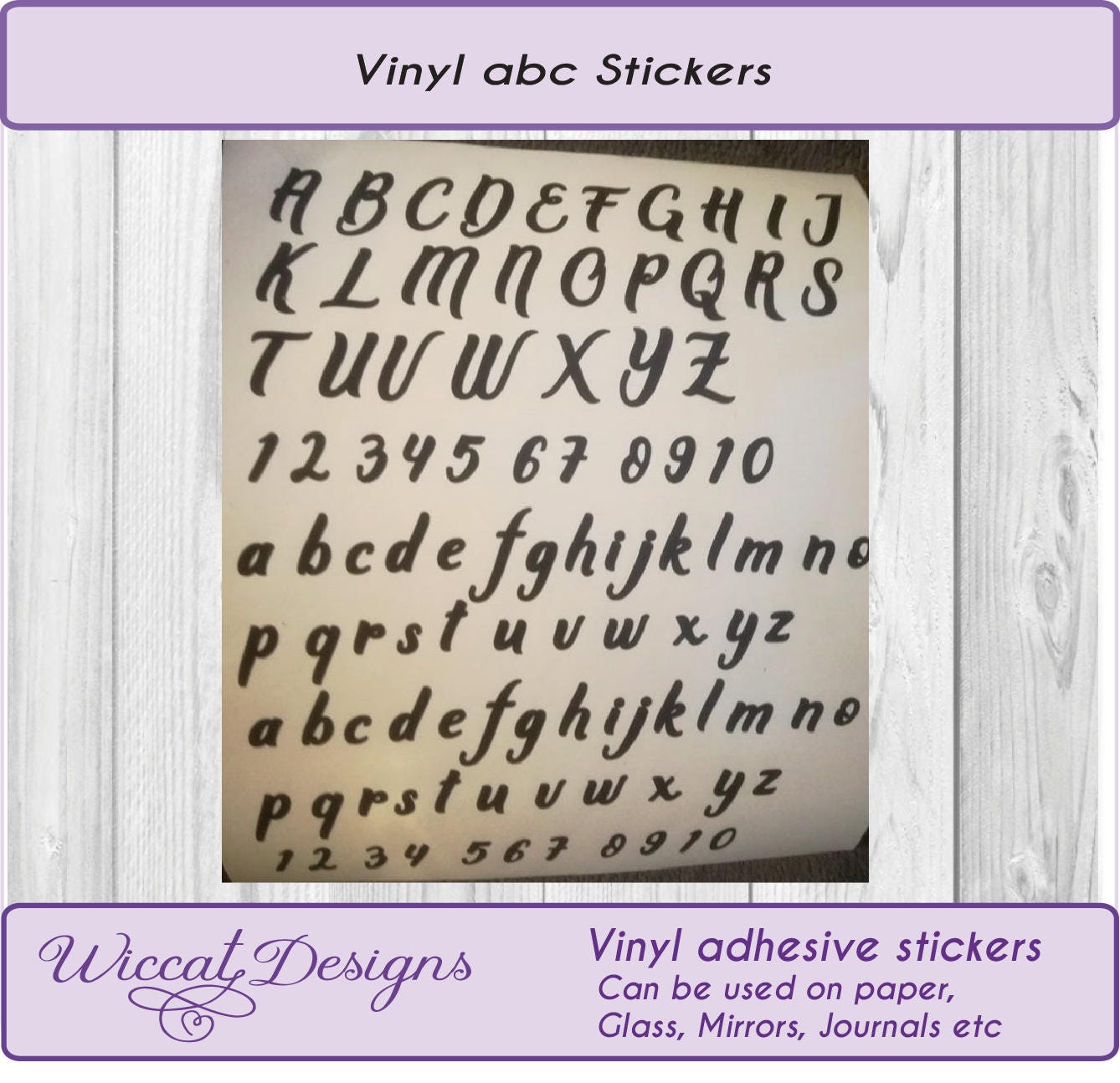Vinyl adhesive letters vinyl letter stickers Alphabet Etsy