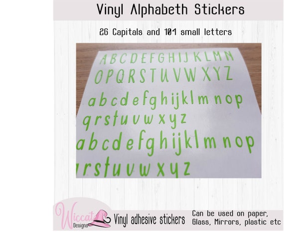 Bold Letter Stickers, Alphabet Stickers, Vinyl Letters, Adhesive