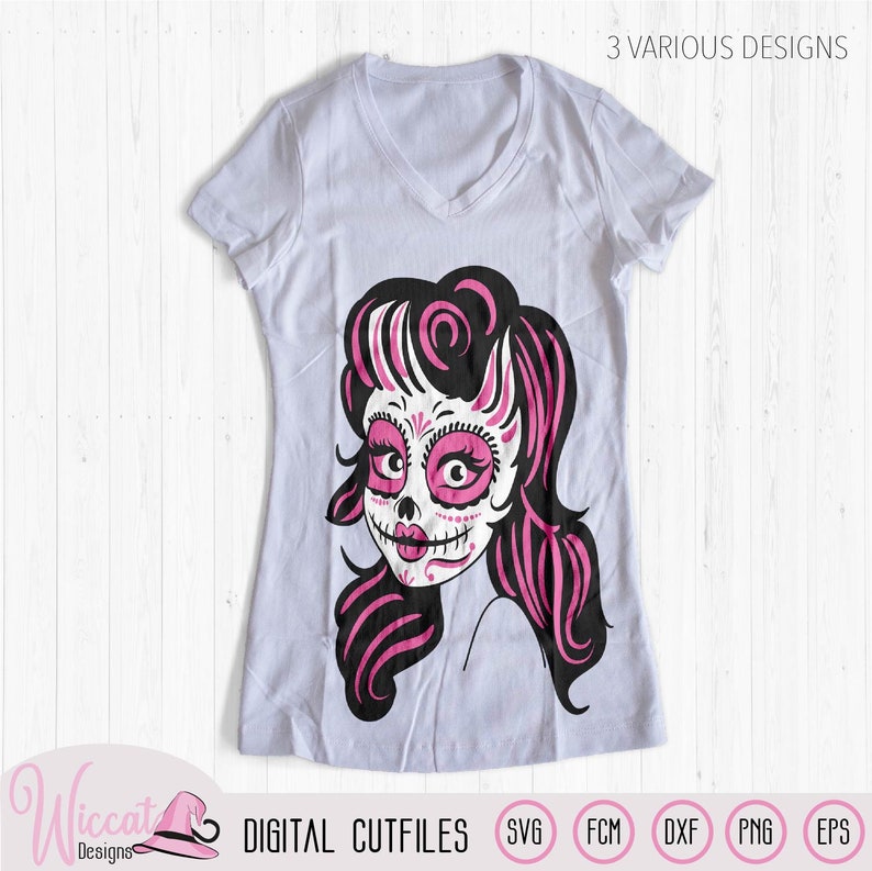 Download Sugar Skull Woman skeleton girl svg women svg Day of the ...