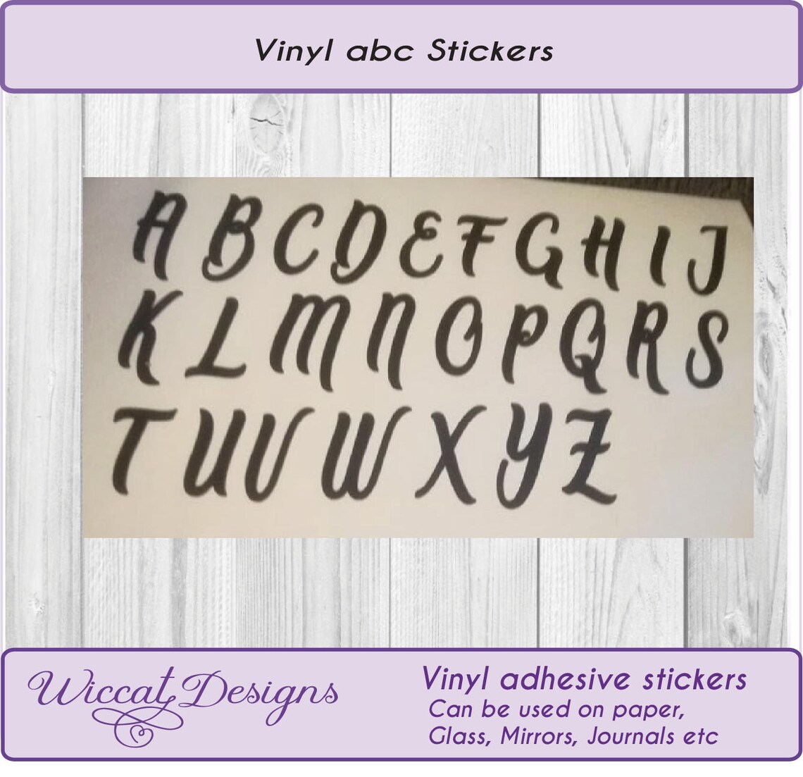 Vinyl adhesive letters vinyl letter stickers Alphabet Etsy