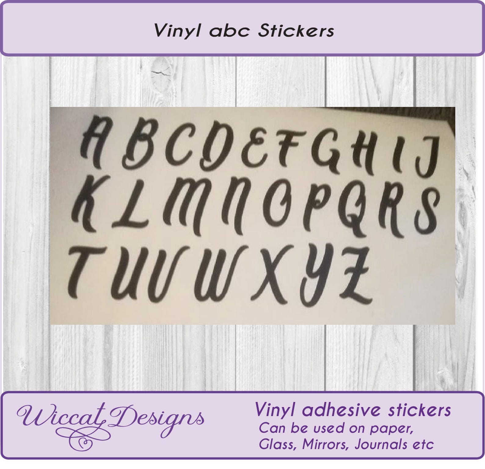 Vinyl adhesive letters vinyl letter stickers Alphabet | Etsy