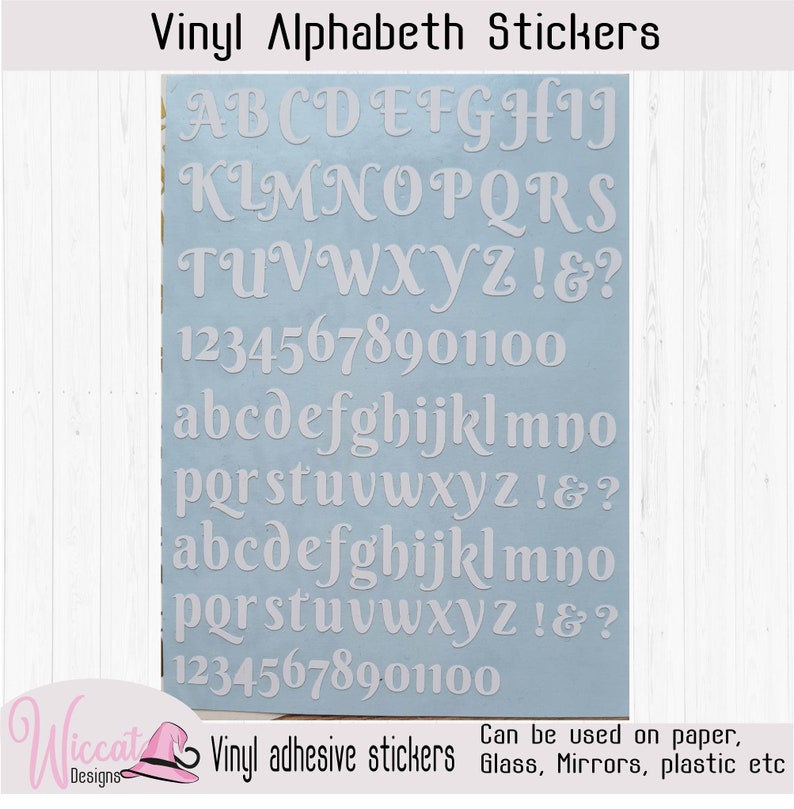 Bold letter stickers Alphabet stickers vinyl letters Etsy
