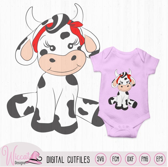 Download Cute Baby Girl Cow For Baby Girl Nursery Heifer Baby Farm Etsy