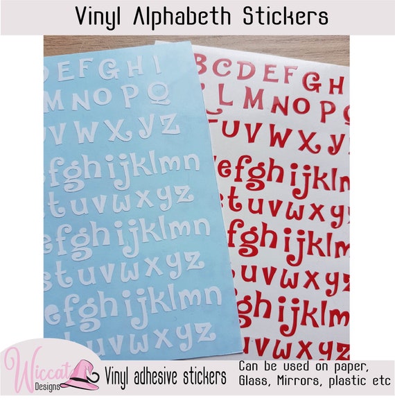 Vinyl Stick On Alphabet Letters