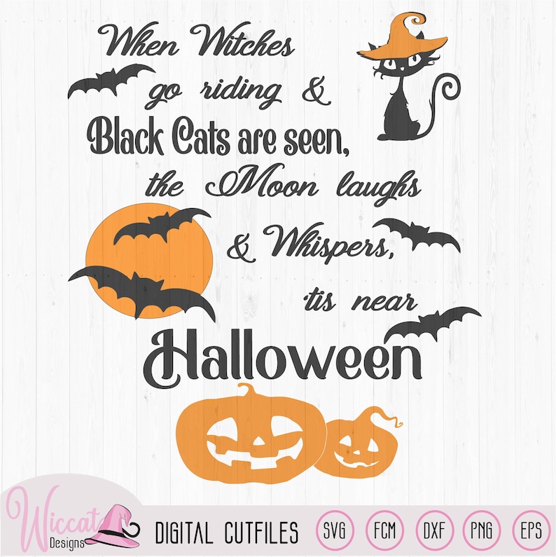 Download Halloween countdown When witches quote halloween sign svg | Etsy