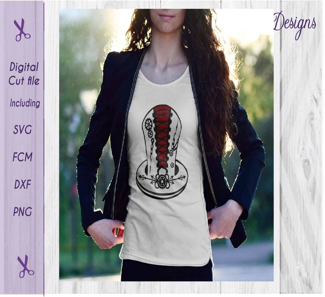 Download Hat svg Top Hat svg Steampunk svg t shirt design svg file ...