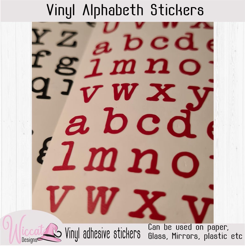 Old Typewriter Alphabet Small Letter Stickers in Different Etsy