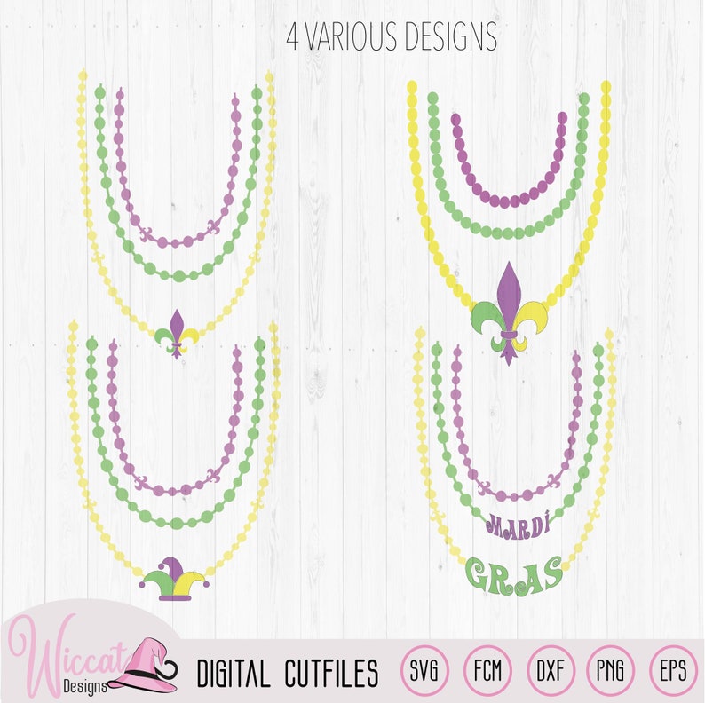 mardi gras necklace components