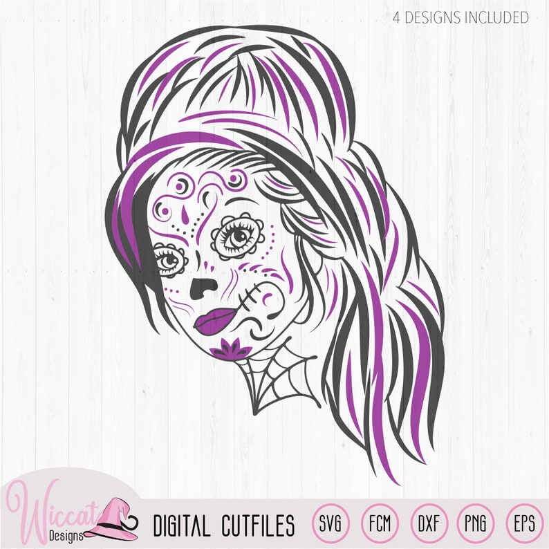 Download Goth File Intricate Svg Files Woman Sugar Skull Svg Day Of The Dead Teenager Svg Cricut Doodle Cut File Tattered Lace Line Art Svg Clip Art Art Collectibles Kromasol Com