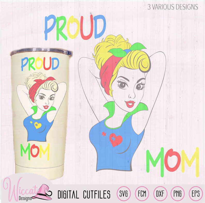 Download Proud autism mom svg Autism Puzzle svg pinup girl svg | Etsy