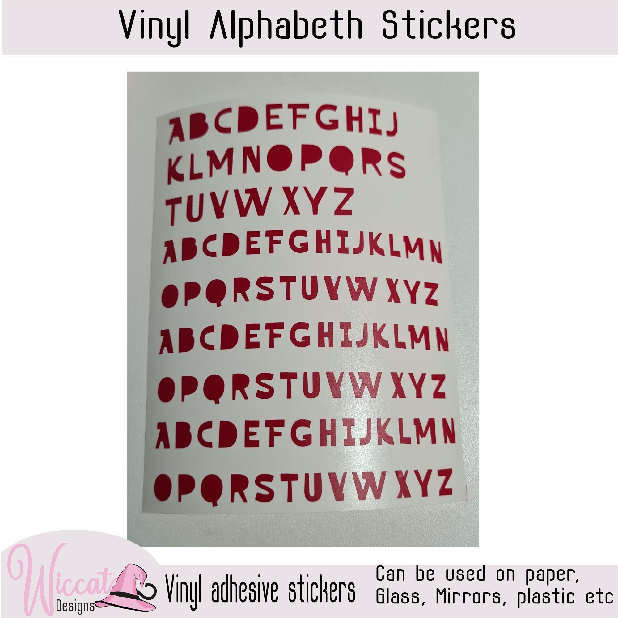 Fat block letters, Alphabet stickers, vinyl letters, letter, Small abc vinyl , Valentine  letters, individual letters, scrapbook,
