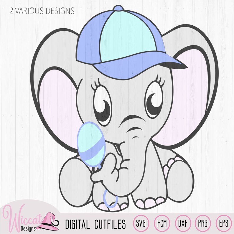 Download Baby boy Elephant with cap and rattle nursery animal svg ...