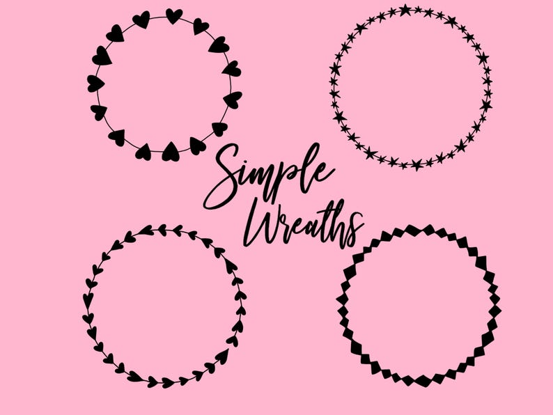Free Free 225 Simple Flower Wreath Svg SVG PNG EPS DXF File