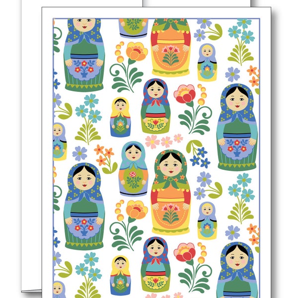 Nesting Dolls Greeting Card