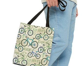 Bicycle Journey Tote Bag