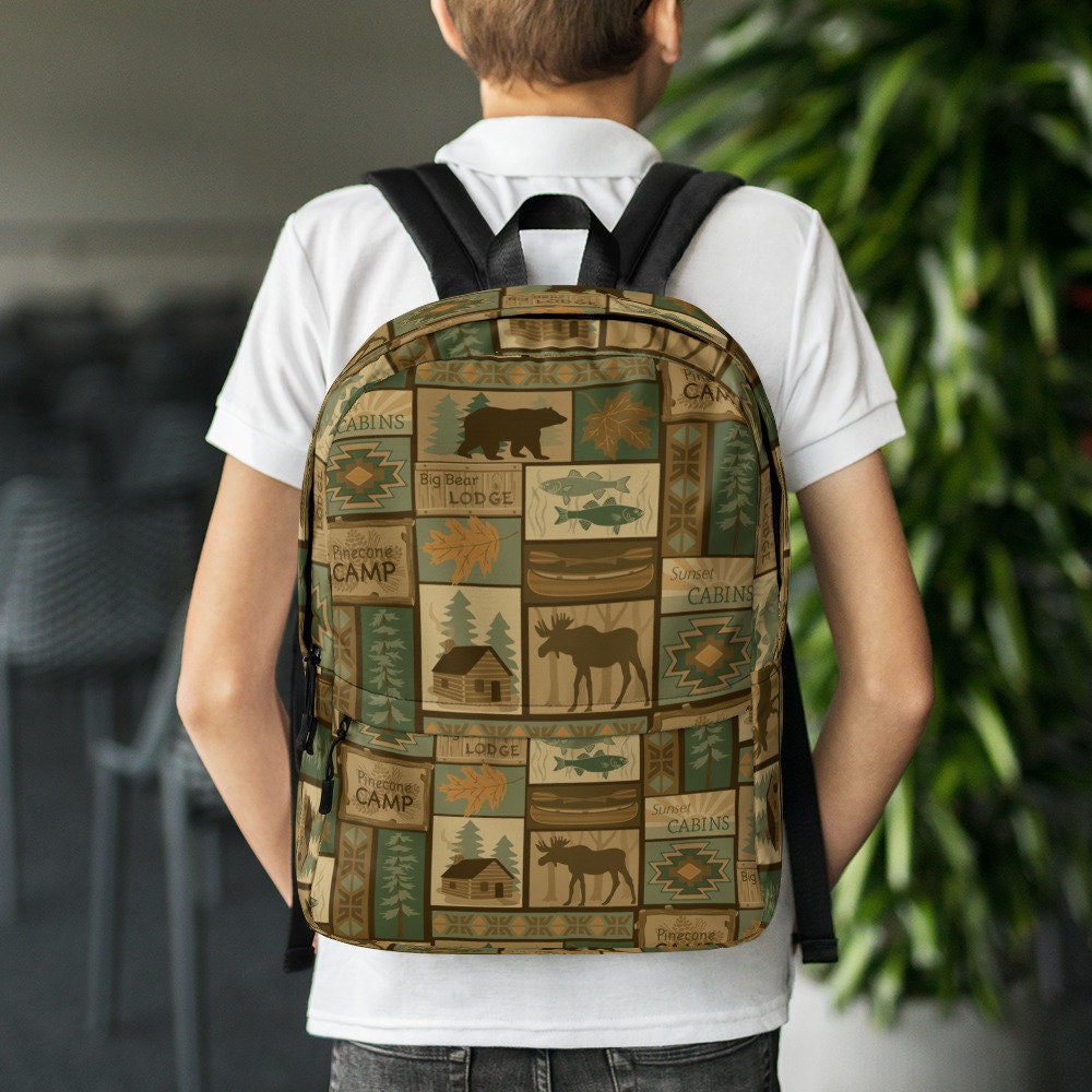 Big Bear Lodge Backpack Etsy