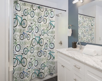 Bicycle Journey Shower Curtain