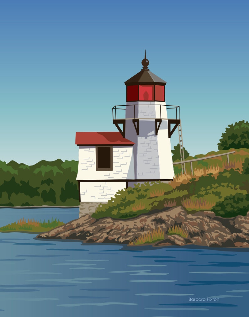 Squirrel Point Lighthouse Fine Art Print image 4