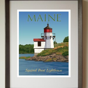 Squirrel Point Lighthouse Fine Art Print image 2