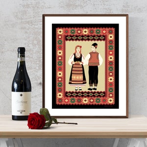 Bulgarian Folk Dancers Fine Art Print