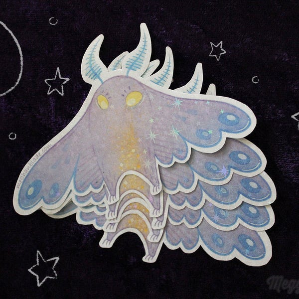 Cutie Cryptid Mothman Sticker