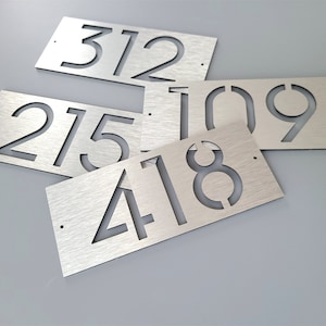 Bold apartment numbers. Door numbers for hotel rooms. Apartment number sign. Address plaque. Modern house numbers.