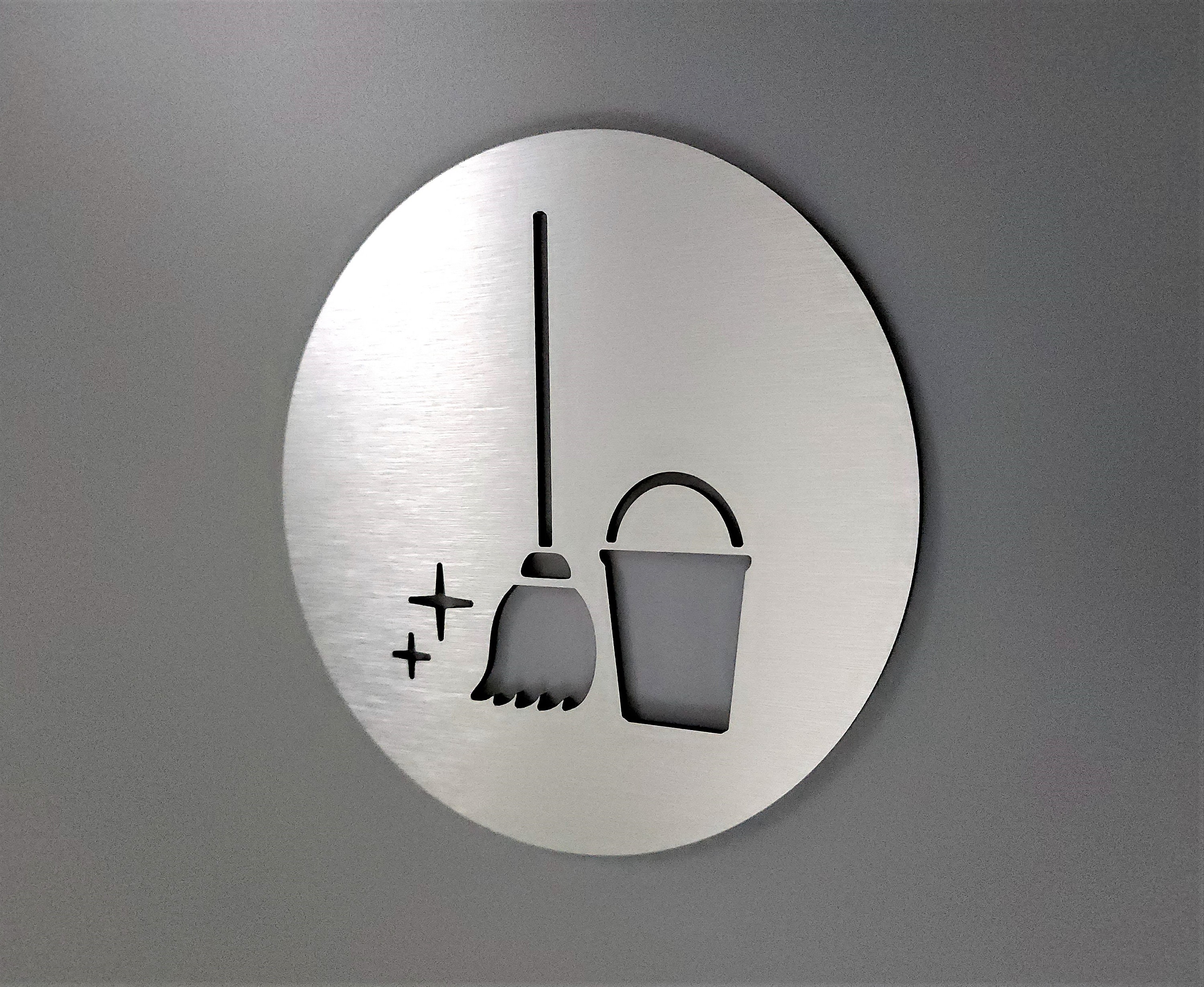 Basic Janitor Room Sign (White) - Small - Walmart.com