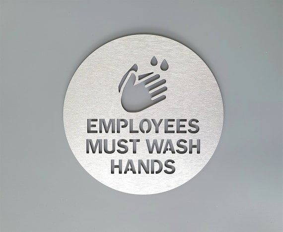 Employees must wash hands sign. Business signage. Hand washing signs. Employees wash hands sign. Bathroom signs.