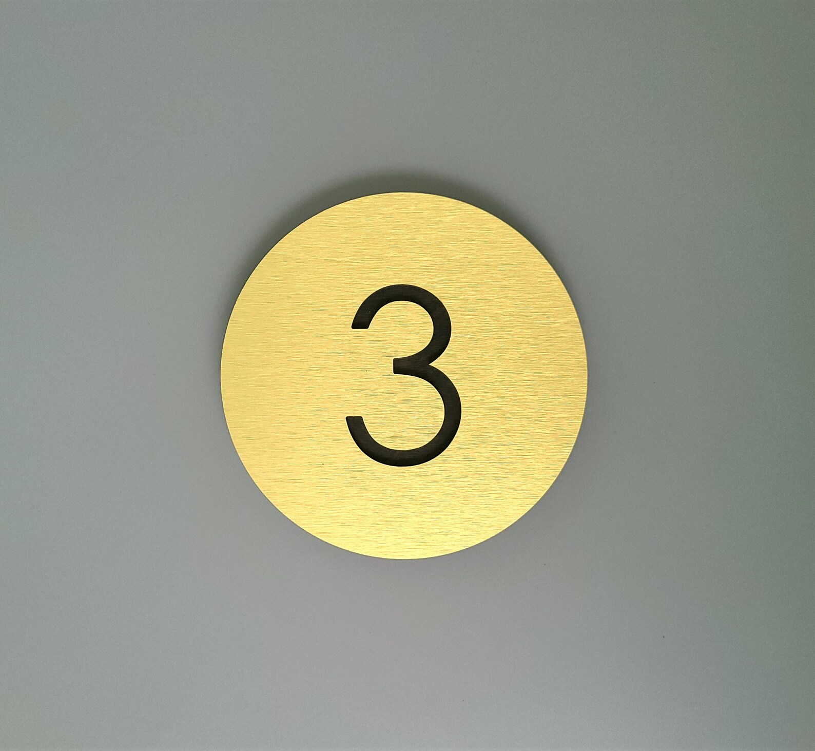 Custom apartment numbers. Gold house number plaque. Door Etsy