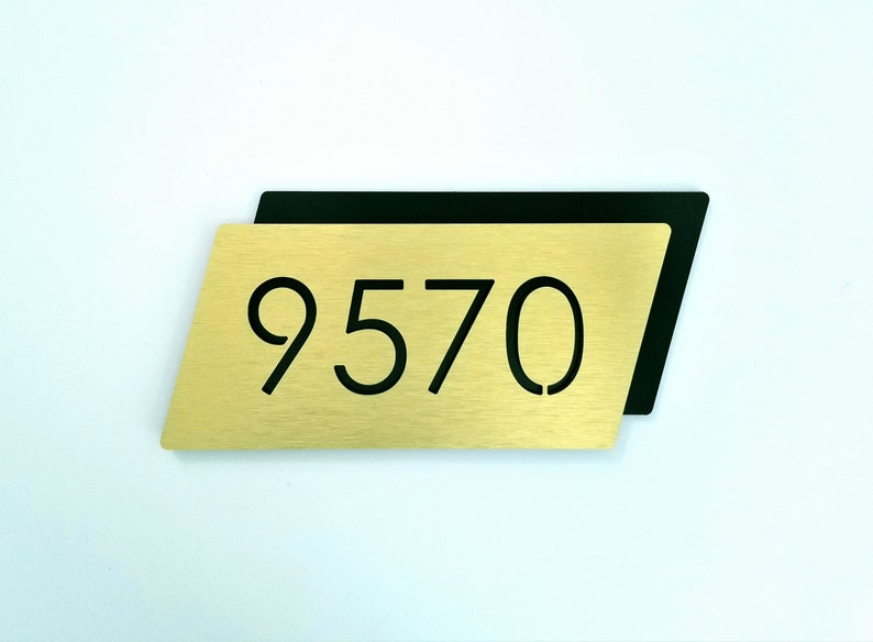 Modern Room Numbers. Door Number Plaque. Apartment Number. Hotel Room ...