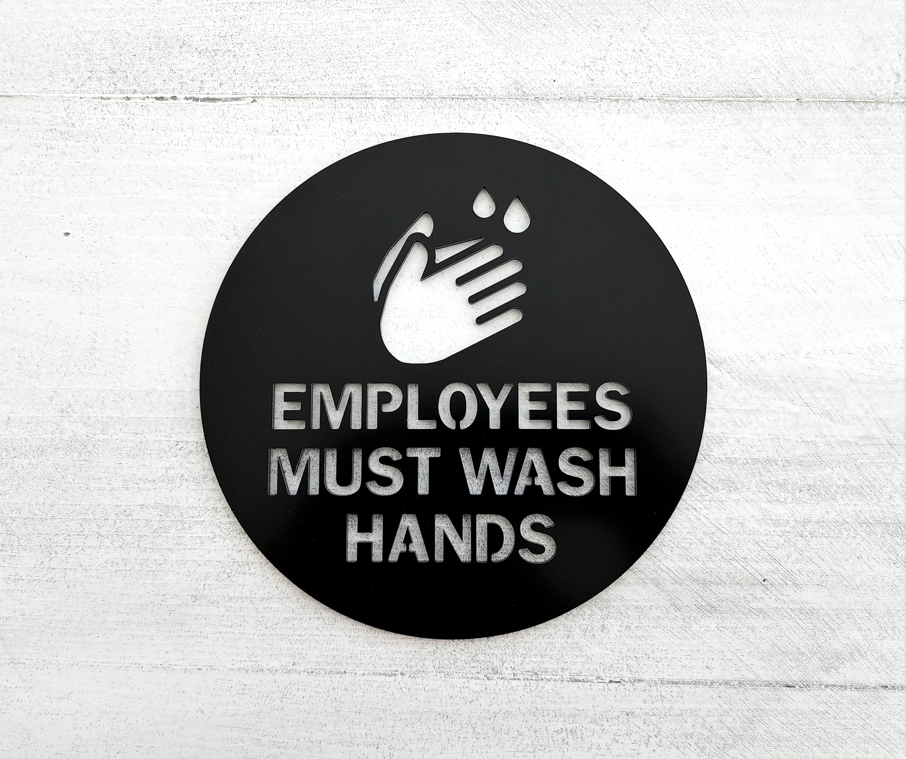 Employees Must Wash Hands Sign. Business Signage. Hand Washing - Etsy