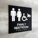 ADA Compliant Family Restroom Sign. Handicap Accessible Bathroom Signs ...