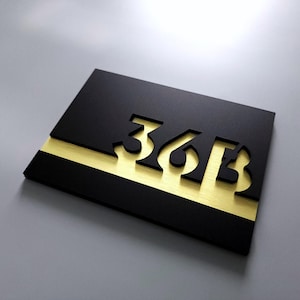 Matte black apartment numbers. Custom hotel room signs. Modern door number signs. Room numbers. Acrylic number plaques. Door numbers.